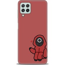 Samsung Galaxy M32 Hd Baskılı Kılıf + Seramik Tam Kaplayan Ekran Koruyucu 288