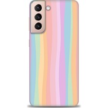 Rulet Samsung Galaxy S21 Fe Hd Baskılı Kılıf + Seramik Tam Kaplayan Ekran Koruyucu 428