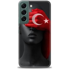Samsung Galaxy S22 Hd Baskılı Kılıf + Seramik Tam Kaplayan Ekran Koruyucu 246