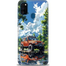 Rulet Samsung Galaxy M30S Hd Baskılı Kılıf + Seramik Tam Kaplayan Ekran Koruyucu 107