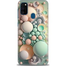 Rulet Samsung Galaxy M30S Hd Baskılı Kılıf + Seramik Tam Kaplayan Ekran Koruyucu 347