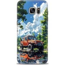 Samsung Galaxy S7 Edge Hd Baskılı Kılıf + Seramik Tam Kaplayan Ekran Koruyucu 107