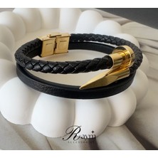 Raym Accessories Çivi Model Erkek Çelik Bileklik