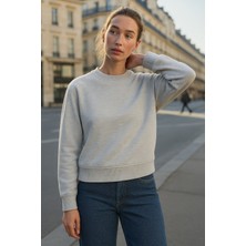 Des Üç Iplik Kol Dikiş Detay Sweat