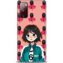 Rulet Samsung Galaxy S20 Fe Hd Baskılı Kılıf + Seramik Tam Kaplayan Ekran Koruyucu 289