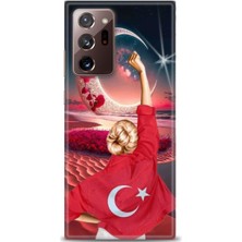 Samsung Galaxy Note 20 Hd Baskılı Kılıf + Seramik Tam Kaplayan Ekran Koruyucu 249