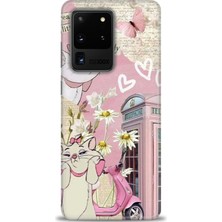 Rulet Samsung Galaxy S20 Utra Hd Baskılı Kılıf + Seramik Tam Kaplayan Ekran Koruyucu 218