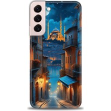 Samsung Galaxy S22 Plus Hd Baskılı Kılıf + Seramik Tam Kaplayan Ekran Koruyucu 221