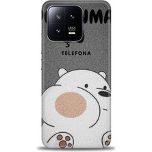 Xiaomi Mi 13 Kılıf Hd Baskılı Kılıf + Seramik Tam Kaplayan Ekran Koruyucu 157