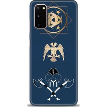 Samsung Galaxy S20 Hd Baskılı Kılıf + Seramik Tam Kaplayan Ekran Koruyucu 463