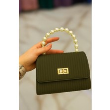 Göksev Moda Kadın Inci Detaylı Zincirli Omuz Çanta