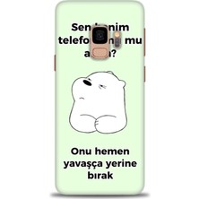 Rulet Samsung Galaxy S9 Hd Baskılı Kılıf + Seramik Tam Kaplayan Ekran Koruyucu 155