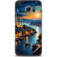 Samsung Galaxy S7 Edge Hd Baskılı Kılıf + Seramik Tam Kaplayan Ekran Koruyucu 222