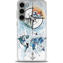 Samsung Galaxy S23 Plus Hd Baskılı Kılıf + Seramik Tam Kaplayan Ekran Koruyucu 82