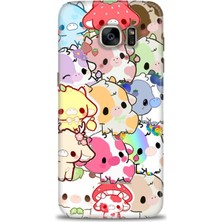 Samsung Galaxy S7 Edge Hd Baskılı Kılıf + Seramik Tam Kaplayan Ekran Koruyucu 491