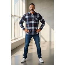 Eren Style Kışlık Pamuklu Uzun Kollu Cepli Erkek Oduncu Gömlek (Slim Fit)