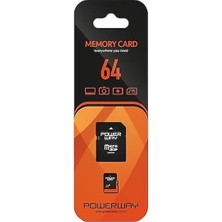 Powerway Pwr-64 64 GB Micro Sd Hafıza Kartı Class 10