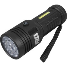PM-26722 Plastik 4+2 Modlu Şarjlı 12 Ledli El Feneri