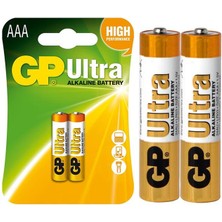 Gp 24AU-2U2 Alkalin Ince Aaa Kalem Pil 2'li