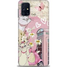 Samsung Galaxy M51 Hd Baskılı Kılıf + Seramik Tam Kaplayan Ekran Koruyucu 218