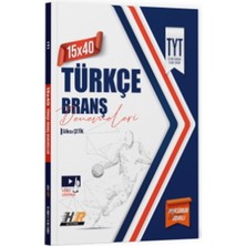 Hız ve Renk Yayınları Tyt Türkçe 15 x 40 Denemeleri
