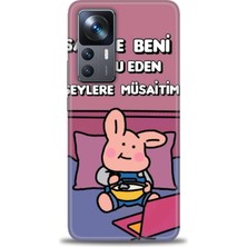 Xiaomi Mi 12T Pro Kılıf Hd Baskılı Kılıf + Seramik Tam Kaplayan Ekran Koruyucu 166