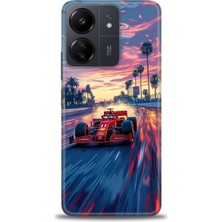 Xiaomi Redmi 13C Kılıf Hd Baskılı Kılıf + Seramik Tam Kaplayan Ekran Koruyucu 102