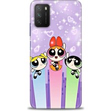 Xiaomi Poco M3 Kılıf Hd Baskılı Kılıf + Seramik Tam Kaplayan Ekran Koruyucu 128