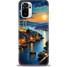 Rulet Xiaomi Redmi Note 10S Hd Baskılı Kılıf + Seramik Tam Kaplayan Ekran Koruyucu 222