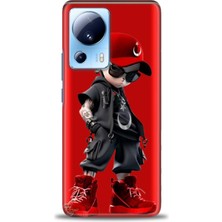 Xiaomi Mi 13 Lite Kılıf Hd Baskılı Kılıf + Seramik Tam Kaplayan Ekran Koruyucu 250