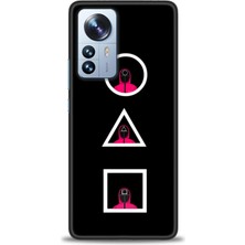 Rulet Xiaomi Mi 12 Pro Kılıf Hd Baskılı Kılıf + Seramik Tam Kaplayan Ekran Koruyucu 285