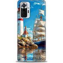Xiaomi Redmi Note 10 Pro Hd Baskılı Kılıf + Seramik Tam Kaplayan Ekran Koruyucu 239