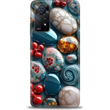 Xiaomi Redmi Note 11 Pro 4g Hd Baskılı Kılıf + Seramik Tam Kaplayan Ekran Koruyucu 349