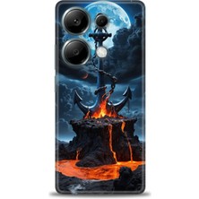 Rulet Xiaomi Redmi Note 13 Pro 4g Hd Baskılı Kılıf + Seramik Tam Kaplayan Ekran Koruyucu 240