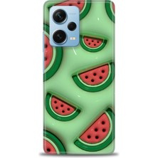 Rulet Xiaomi Redmi Note 12 Pro Plus Hd Baskılı Kılıf + Seramik Tam Kaplayan Ekran Koruyucu 118