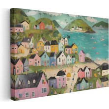 Artarilion Kanvas Yatay Duvar Tablosu Kanvas Soyut Manzara6 Ev Ofis Salon Modern Duvar Tablosu