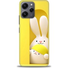 Rulet Xiaomi Redmi 12 Kılıf Hd Baskılı Kılıf + Seramik Tam Kaplayan Ekran Koruyucu 72