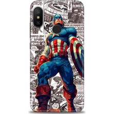 Xiaomi Mi A2 Lite Kılıf Hd Baskılı Kılıf + Seramik Tam Kaplayan Ekran Koruyucu 91