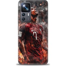 Xiaomi Mi 12T Pro Kılıf Hd Baskılı Kılıf + Seramik Tam Kaplayan Ekran Koruyucu 8