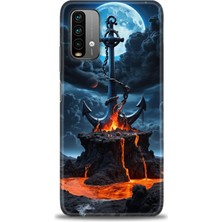 Rulet Xiaomi Redmi 9t Hd Baskılı Kılıf + Seramik Tam Kaplayan Ekran Koruyucu 240