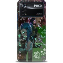 Rulet Xiaomi Poco X4 Pro 5g Kılıf Hd Baskılı Kılıf + Seramik Tam Kaplayan Ekran Koruyucu 272