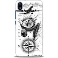 Rulet Xiaomi Redmi 7A Hd Baskılı Kılıf + Seramik Tam Kaplayan Ekran Koruyucu 81