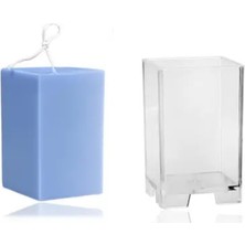 Craftto Kare Prizma Akrilik Plastik Mum Kalıbı