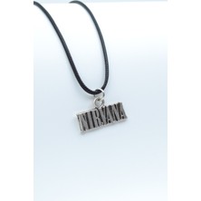 IDR Nirvana Gümüş Kaplama Deri İp Kolye