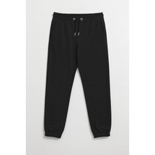 Markapia Kadın Paçası Lastikli Siyah Eşofman Altı