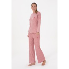 U.s. Polo Assn. Kadın Vişne Pijama Takım 50302050-VR223