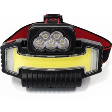 Dorf Çok Fonksiyonlu Şarj Edilebilir Kafa Lambası - 5 Modlu ve Kırmızı/mavi Işık Seçenekli