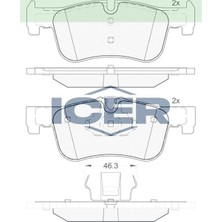 Fren Balata On Bmw 1 Serısı (F20,F21) 116 I 2010- / (F20,F21) 116 D 2010- / (F20,F21) 118 D 2010- 34116850567
