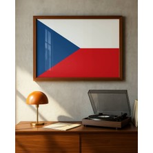 Fuart.Co Çekya Bayrağı Dijital Baskı Poster (Çerçevesiz) FLFU
