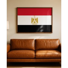 Fuart.Co Mısır Bayrağı Dijital Baskı Poster (Çerçevesiz) FLFU
